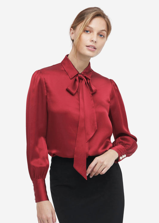 MIM 2 in 1 Silk Shirt Claret