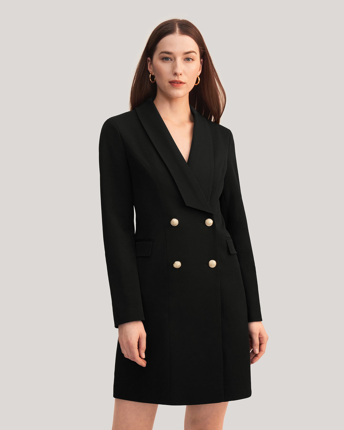 Timeless Silk Lined Dress Blazer Black