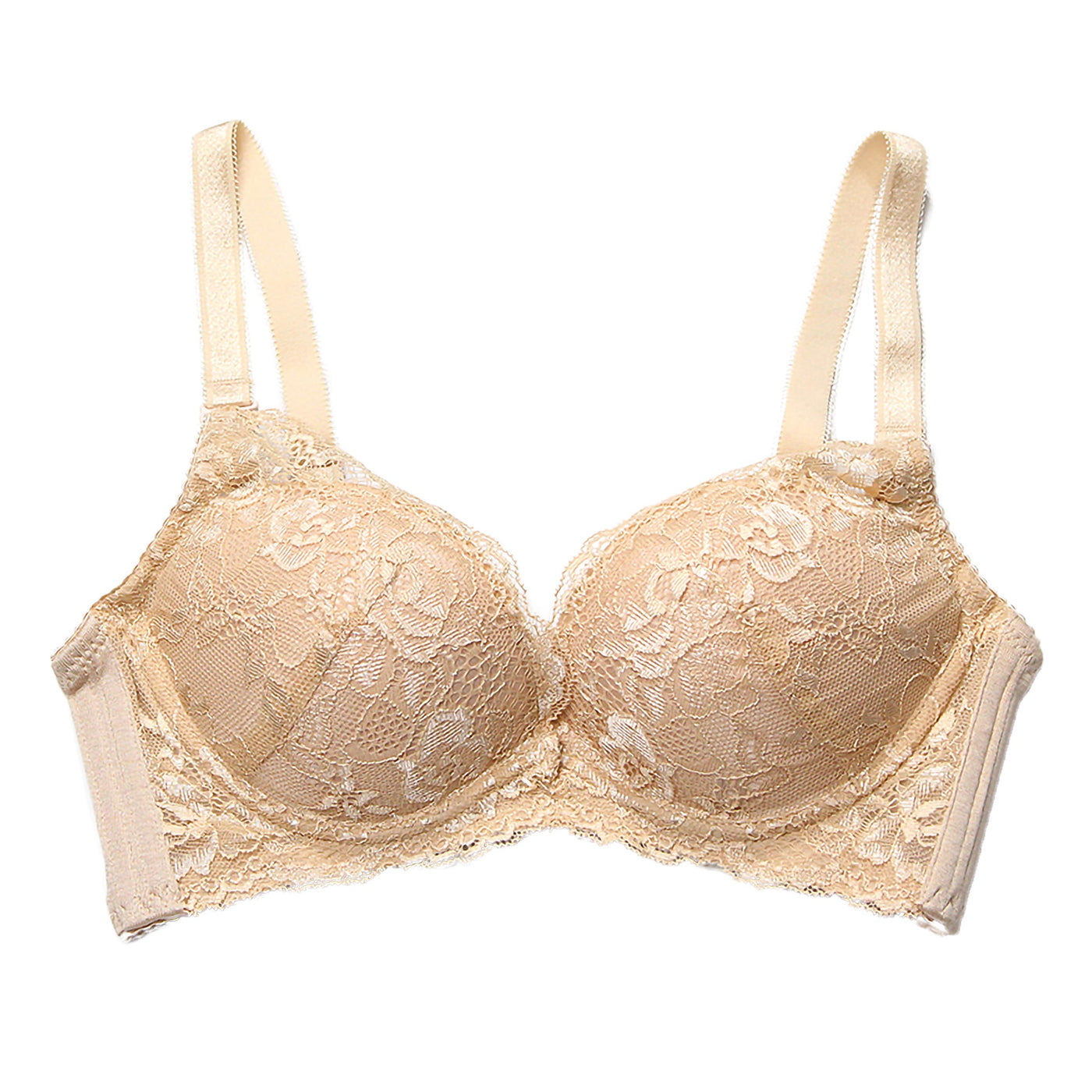 Wired Silk Bra with Lace