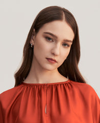 Silk Twill Oversized Dress