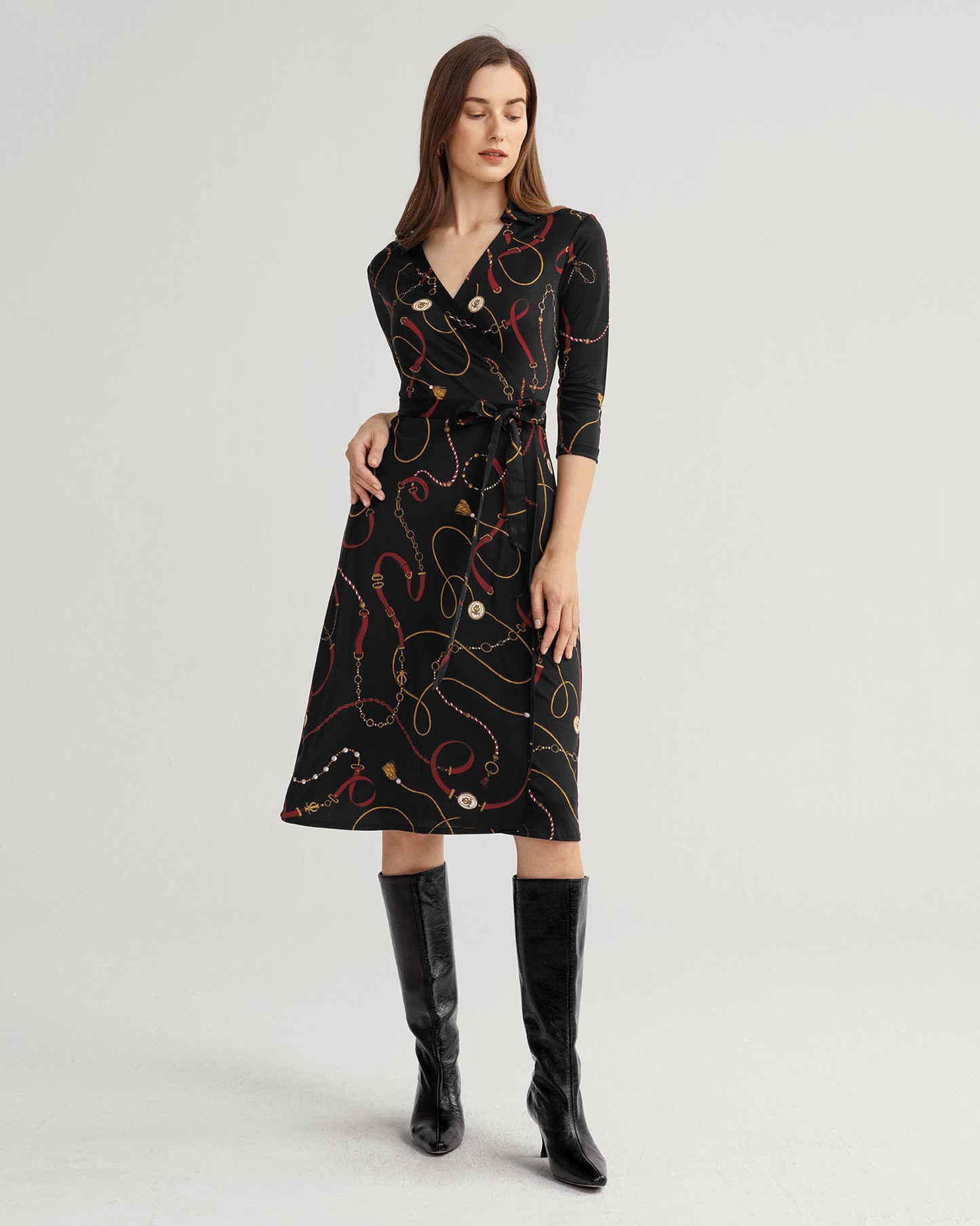 Louisville Print Wrap Dress