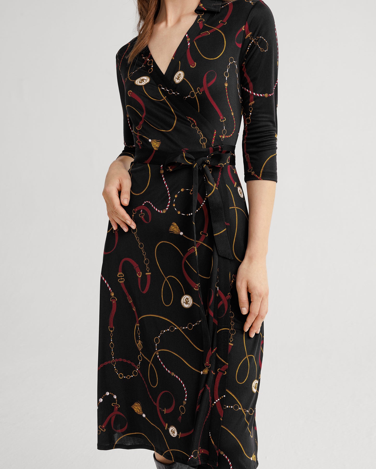 Louisville Print Wrap Dress