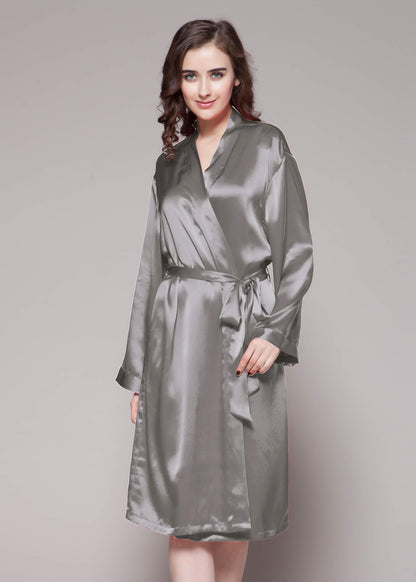 22 Momme Classic Mid Silk Robe