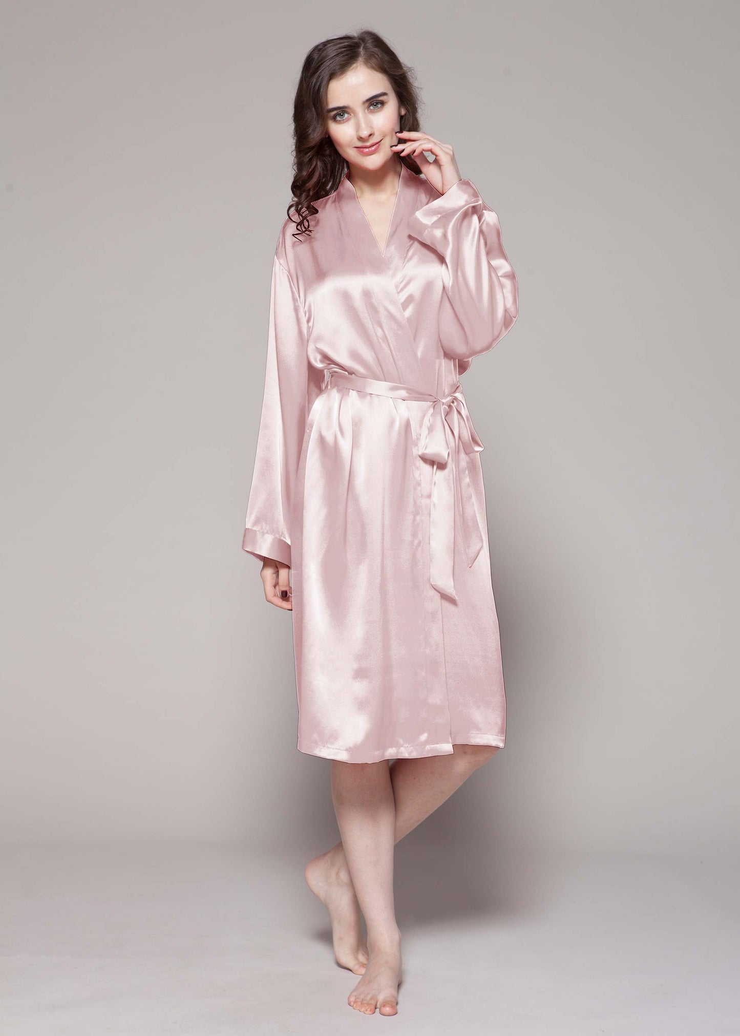 22 Momme Classic Mid Silk Robe