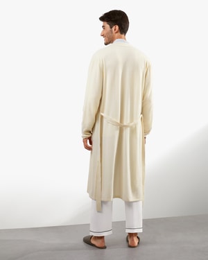 Pure Cashmere Knit Robe For Men