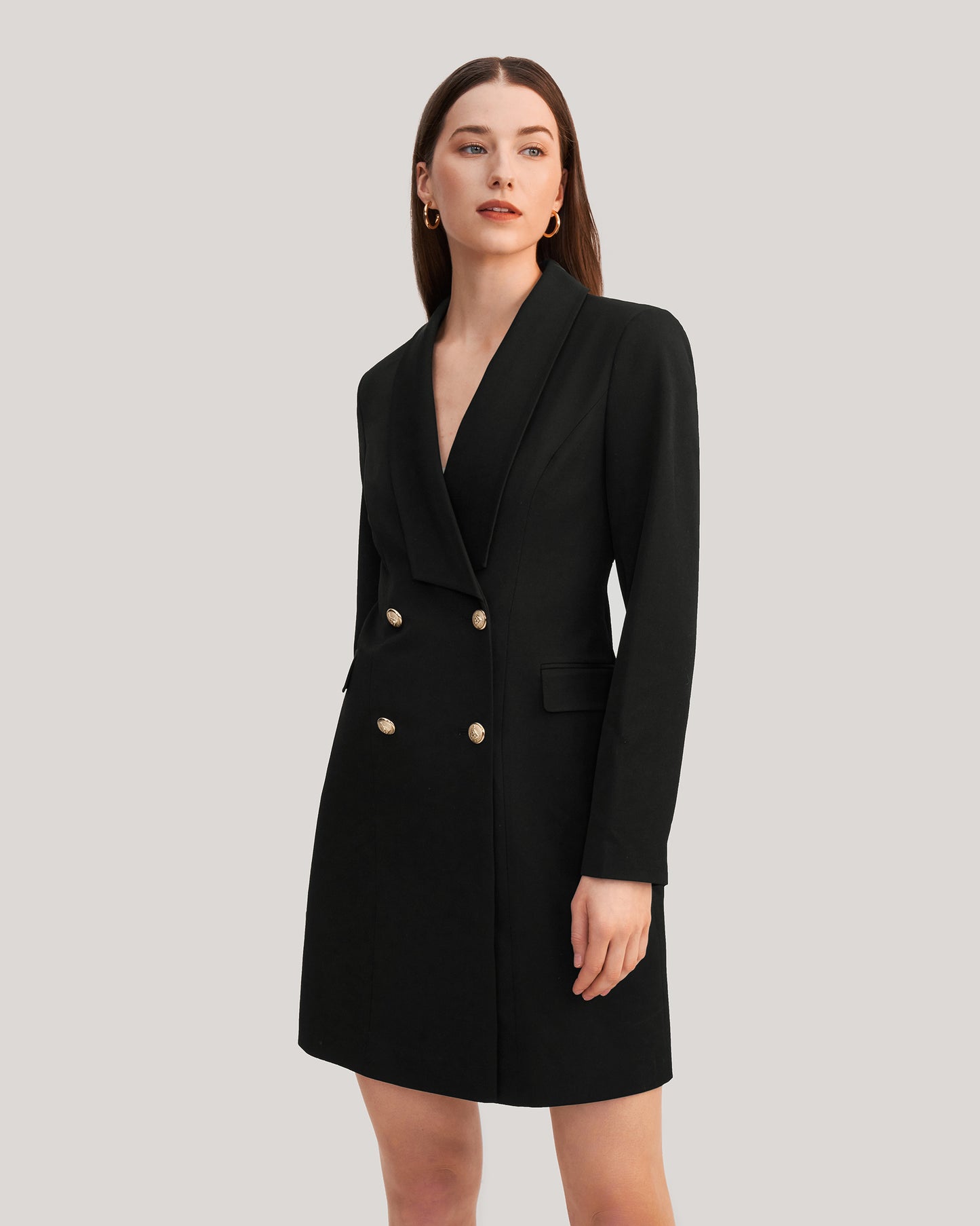 Timeless Silk Lined Dress Blazer Black