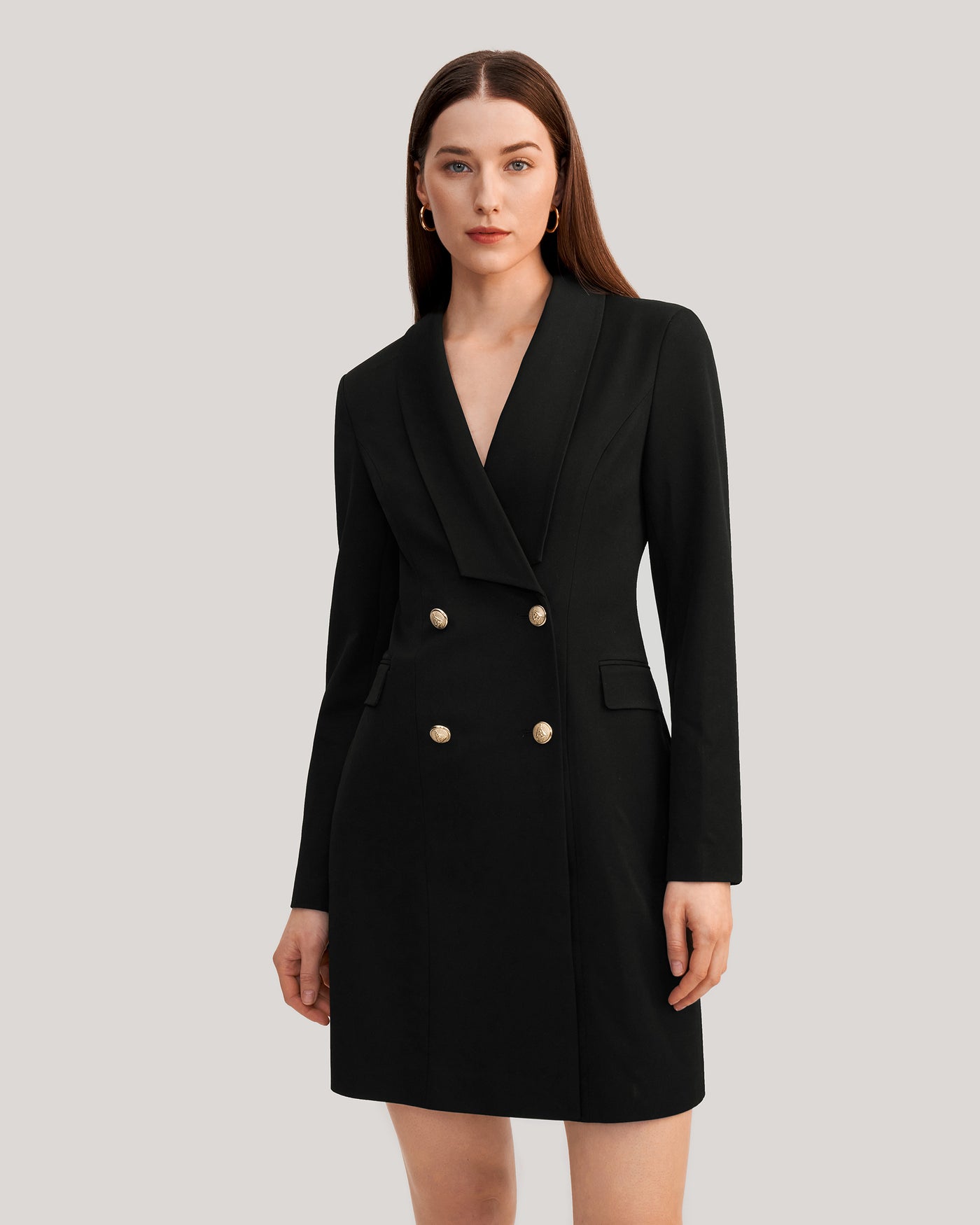 Timeless Silk Lined Dress Blazer Black