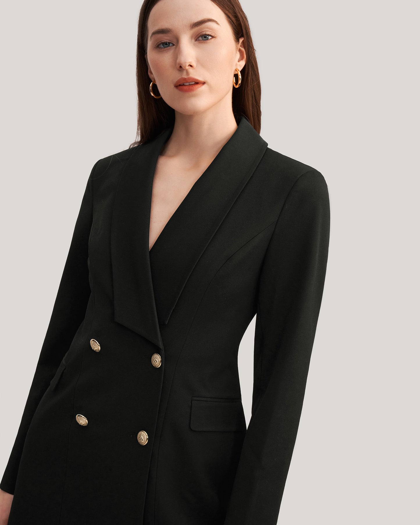 Timeless Silk Lined Dress Blazer Black