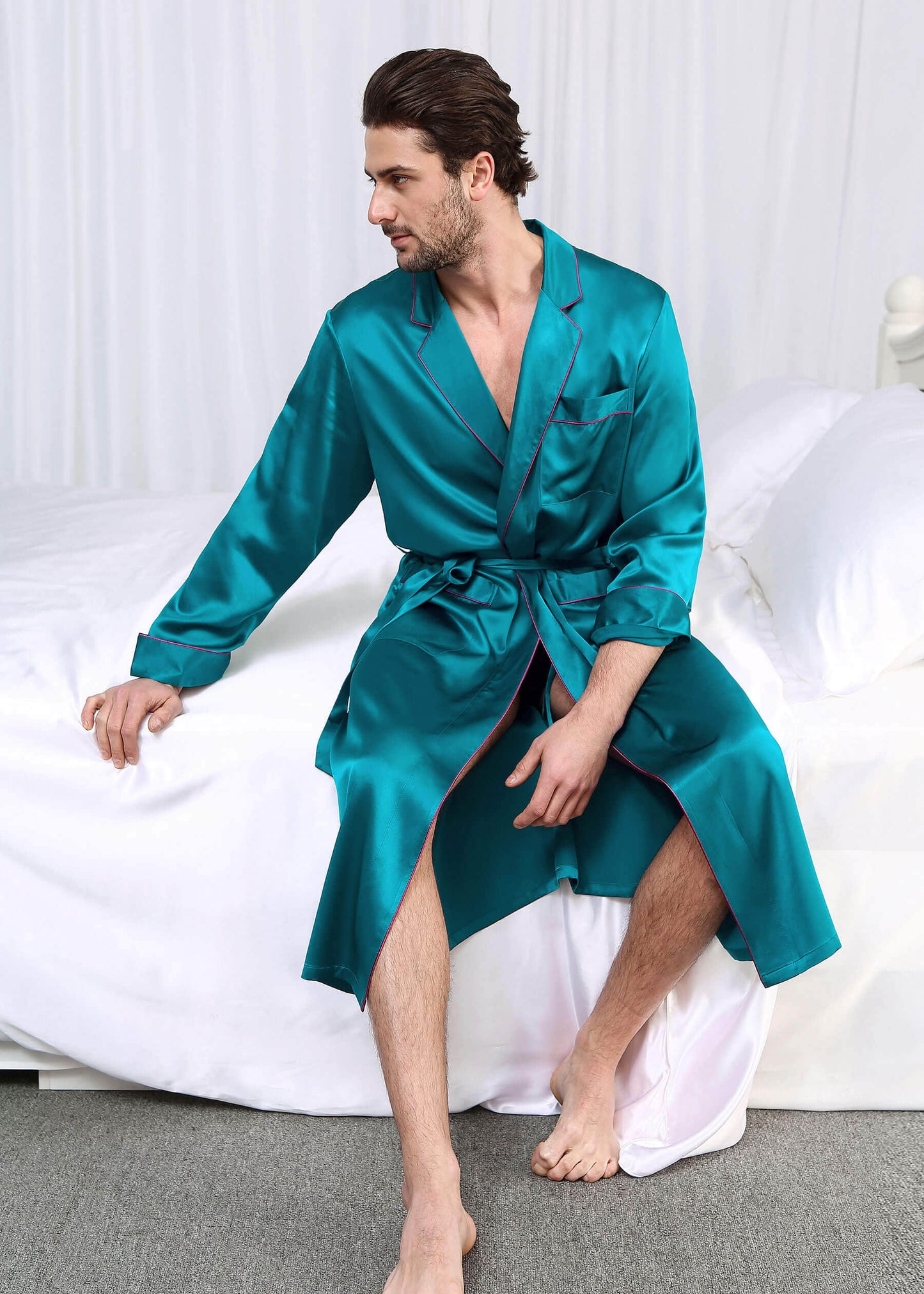 22 Momme Casual Long Silk Robe