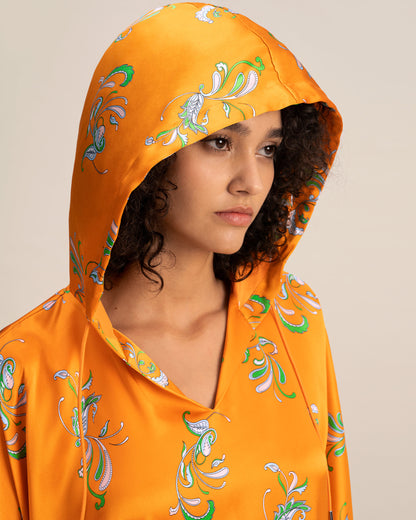 Chic Waltz Silk Poncho