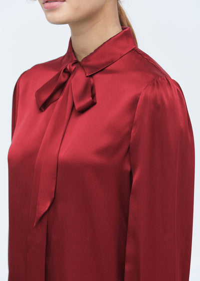 MIM 2 in 1 Silk Shirt Claret