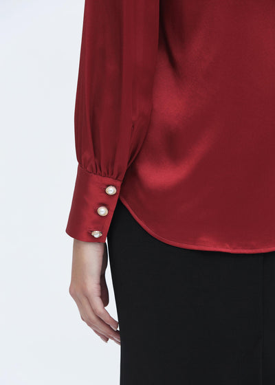 MIM 2 in 1 Silk Shirt Claret
