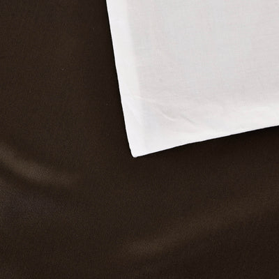 19 Momme Silk Pillowcase With Cotton Underside And Hidden Zipper Chocolate