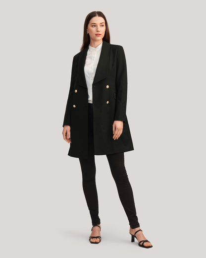 Timeless Silk Lined Dress Blazer Black