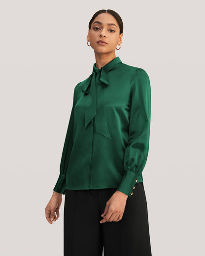 MIM 2 in 1 Silk Shirt Fir Green