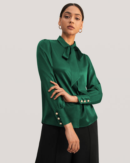 MIM 2 in 1 Silk Shirt Fir Green