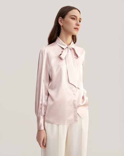 MIM 2 in 1 Silk Shirt Pale Pink