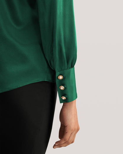 MIM 2 in 1 Silk Shirt Fir Green