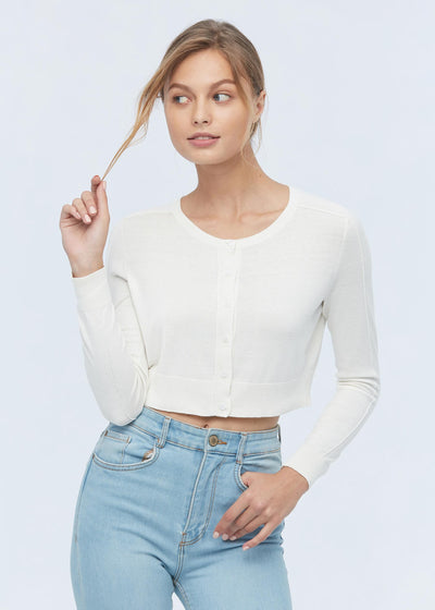 Slim Elegant Silk Sweater Natural White LILYSILK Factory