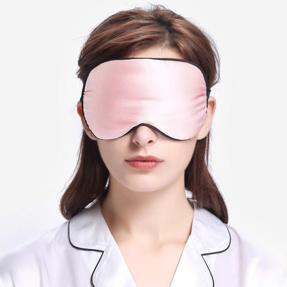 Silk Sleep Eye Mask With Black Trimming