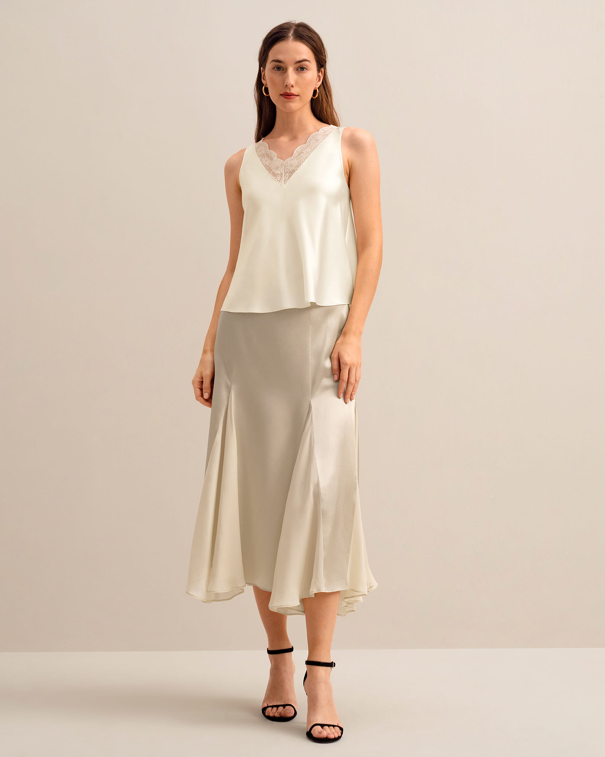 Alessa Silk Slip Skirt – 100% Silk Skirt