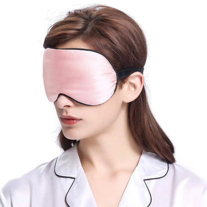 Silk Sleep Eye Mask With Black Trimming