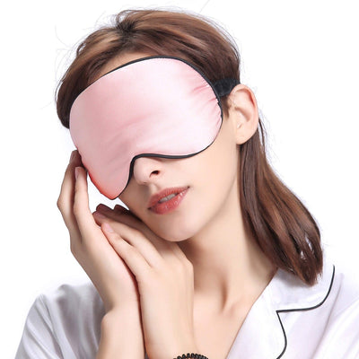 Silk Sleep Eye Mask With Black Trimming