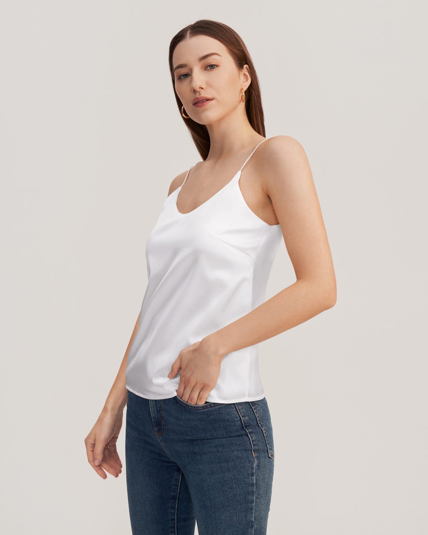 Built-in Bra Comfy Silk Camisole