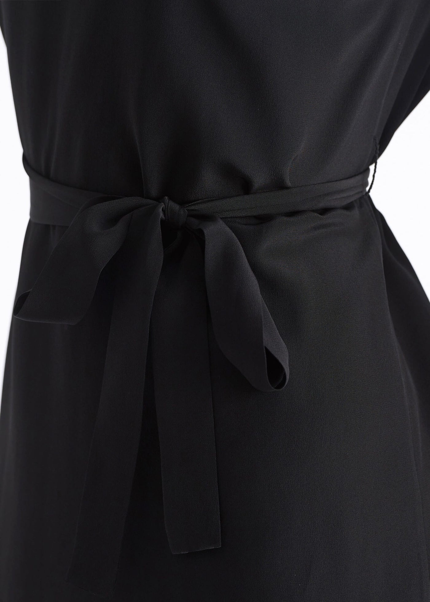 Basic Silk LBD Wearable Front and Back Black LILYSILK Factory