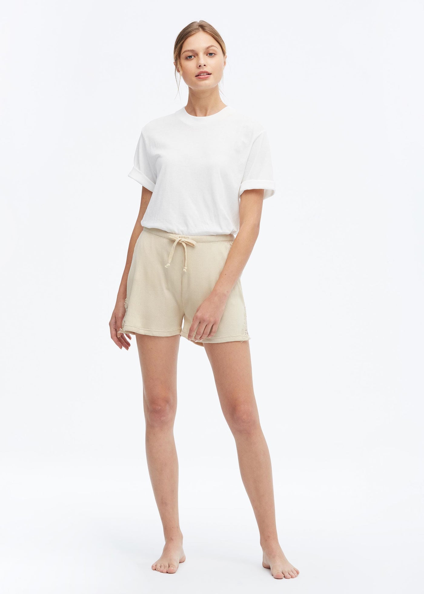 Casual Sleep Shorts For Women Pale Beige LILYSILK Factory