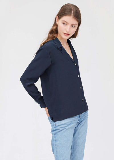 Elegant Long Sleeve Silk Shirt