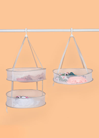 Multi-use Single Tier Hanging Laundry Drying Basket