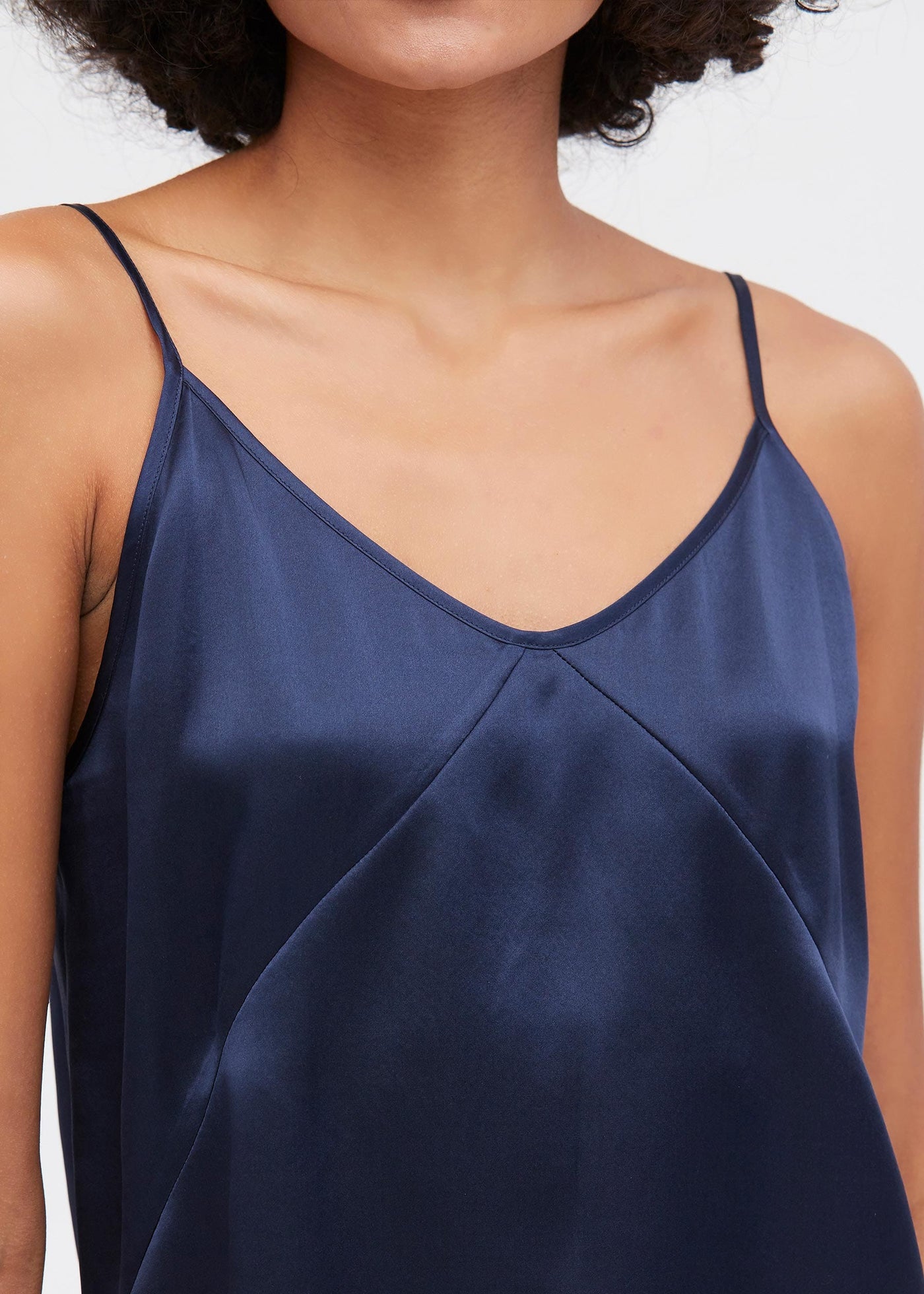 Women's Any Day Silk Camisole Navy Blue LILYSILK Factory